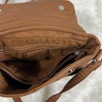 st. john's bay NWT St. John’s Bay Sahara Brown Foldover Crossbody Purse Photo 4