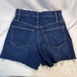 Madewell Dark Wash Cut Off Curvy High Rise Denim Shorts Size 24 Photo 1