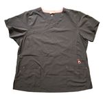 Carhartt Women's Brown Cross-Flex Media Short Sleeve Scrub Top Plus Size 3XL Photo 0