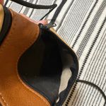Leather Crossbody Phone Bag Small Shoulder Purse Tan Brown Zipper‎ Photo 5