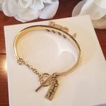 Jessica Simpson  Gold Bracelet "LOVE" Charms Photo 1