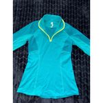 Lululemon  Women Activewear Top Blue Trail Bound 1/2 Zip Thumbholes Size 6 Photo 1