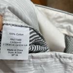 J.Crew Women’s 4 Grey Striped Straight-Leg Pants Nautical Vacation Resort Photo 3