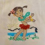 Lucky Brand Y2K  Tank Top Hula Girl Womens Sz Large Beaded Coconut Girl Hawaiian Photo 1