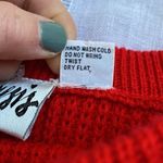 Genesis vintage cherry red midi sweater skirt. Size M Photo 4