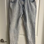 Refuge MOM Acid Wash Blue High-Waisted Women Jeans Large Photo 0