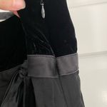 Nine West Vintage ‘90s Silk Ruffle Ribbon Black Midi Dress 10 Coquette Romantic Photo 6