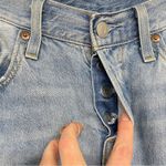 Levi's Levi’s Light Wash 501 Button Fly Straight Leg Jeans Womens 28 Blue Casual Denim Photo 1