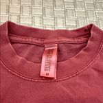 Zero Gravity Light Washed Burgundy Skull Graphic Tee Shirt M Red Size M Photo 2