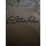 G-Star Raw Black Flocked Hoodie Sweatshirt Dress New With Tags Size Extra Small Photo 4