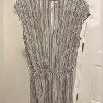 BCBGeneration Striped V-Neck Romper Women Medium Bohemian Prep Casual Festival Photo 8