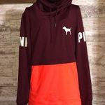 PINK - Victoria's Secret Pink Victoria’s Secret ultimate neon sweatshirt size small orange and ma… Photo 0