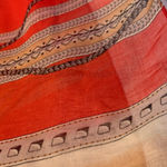 Colorful and Versatile Western Style Striped Lightweight Shawl Scarf Wrap Red Photo 3