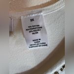 Alfred Dunner Plus size 2X Womens Cream Pullover Sweater Short Sleeve Floral Brown Photo 11