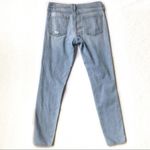 frame denim FRAME Skinny Jeans Lightwash Distressed Size 28 Denim Cotton Blend Pants Photo 6