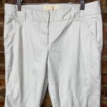 J.Crew  Favorite Fit Beige Khaki Flare Leg Twill Chino Pants Women's Size 6 Photo 1