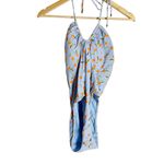 Seafolly Summer Crush Bandeau Halter Blue Citrus Fruit One Piece Swimsuit Size 8 Photo 3