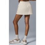 Alo Yoga Alo Night Out Cargo Skirt Ivory Cream Zip High-Waist Waisted Utility Zipper Edgy Photo 1