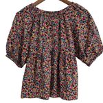 Old Navy  Floral-Print Puff-Sleeve Babydoll Top Women’s Medium Photo 0