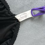 Vintage Lovable Half Slip Skirt 4" Wide Lace Ultra High Slit Black Size Medium Photo 7