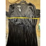 Dalia MacPhee Black Velvet Dress Size 1X Surplice Sheer Celestial Whimsy goth Photo 10