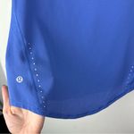 Lululemon High Neck Running Training Top Tshirt Sz 4 Wild Indigo Blue Purple Photo 12