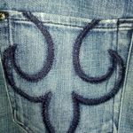 DPD 31x33 Deluxe Premium Denim Fleur de Lis Stitched Pocket Jeans Blue Size 31 Photo 6