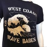 Graphic Tee Short Sleeve Shirt Navy Blue Size Small West Coast Photo 5
