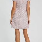 Mac Duggal Pink Cap Sleeve Floral Button Down Pink Shift Dress XS Photo 2