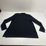 Misook  Open Front Cardigan Ribbed Womens Size Medium Black Long Sleeve Office‎ Photo 7