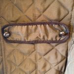 Esprit  Khaki Green Quilted Utility Jacket MP Medium Petite Diamond Hood Gorpcore Photo 3