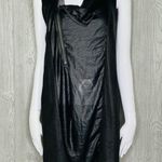 Diesel  black mesh tank top shirt Size x small zipper front detail cowl neck Photo 1