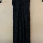 Laura Ashley Vintage Laura Ashely Black Lace Sleeveless V-neck Maxi Cocktail Dress Size 6 Photo 0
