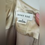 Jenny Yoo Lena Latte Color Elegant One-Shoulder Satin Gown Dress Photo 8