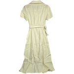 We Wore What  Camp‎ Collar Linen Shirt Dress Garden Glade Yellow S NWT Photo 1