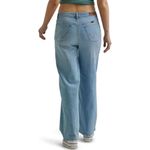 Wrangler High Rise Loose Straight Distressed Light Wash Jeans Size 12 Photo 4