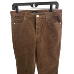 Well Worn Pants Womens Size 8 Brown Corduroy High Rise Skinny Soft Slim Photo 4