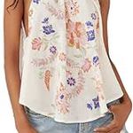 Free People New XS  Emily Floral Halter Tank Top Photo 9