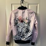 Pink animal print bomber jacket size S Photo 1