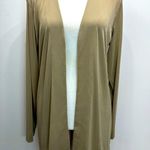 Chico's Chico’s Tan Lightweight Stretch Open Front Basic Long Sleeve Cardigan Size 1/M Photo 7