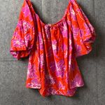 By Together By Togetherness Size S The Maria‎ Top Puffy Sleeve Off the shoulder floral shirt Photo 8