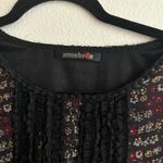 annabelle floral print short sleeve ruffle hem dress women black red yellow Size M Photo 5