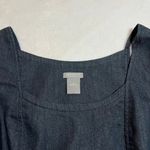 Ann Taylor  Sleeveless Denim Dress w/ Waist Tie Size 2 Knee Length Casual Office Photo 4