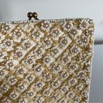 Jolles Original Gold Vintage 1950’s Floral Pearl Beaded Coin Purse Photo 1