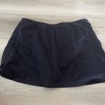 Lands' End  Women Black Elastic Waistband Built In Shorts‎ Swim Skirt Size 14 Photo 5