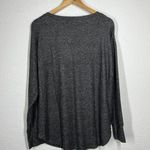 Treasure & Bond  Medium M Soft Knit V-Neck Pullover Sweater Dark Gray New Photo 3