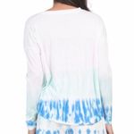 Splendid Tie Dye Loungewear Top Long Sleeve Sweatshirt Size M NWT $148 Photo 2