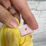 Vintage Archdale Maid House Coat Robe Button Front Yellow Gingham Bee M Lace Size M Photo 8