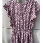 Monteau Vintage Women’s Sz M White Daisies Dotted Stretch Knee Length Dr… Photo 9