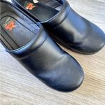 Dansko  XP Black Leather Clogs Womens 11 Nursing Shoes Comfort Platform Photo 4